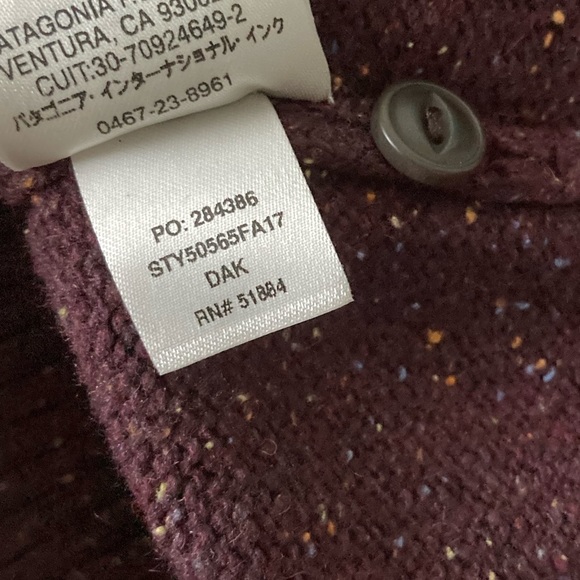 [Patagonia] Off Country Hoody in Speckled Dark Ruby Small - Picture 8 of 9